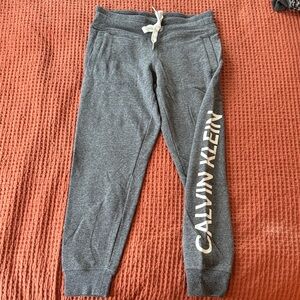 Calvin Klein Dark Gray Logo Jogger Sweatpants
